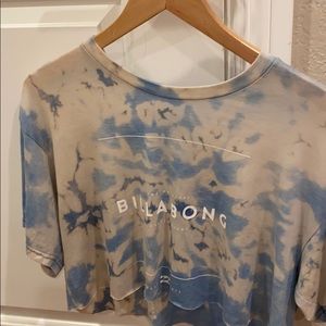 Billabong Tie Dye Crop Tee shorter in front size M